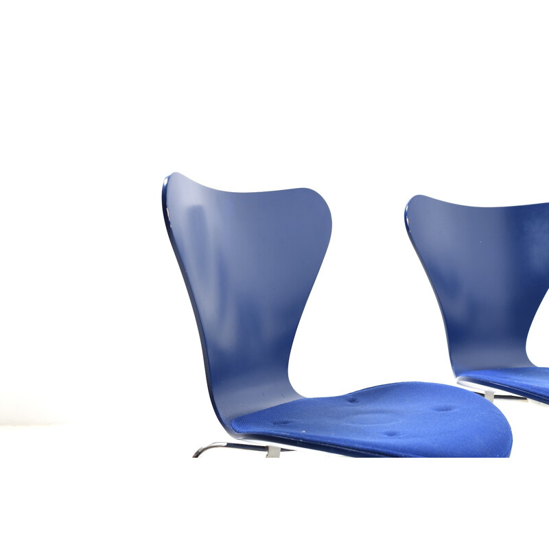 Suite de 6 chaises à repas "3107" vintage par Arne Jacobsen pour Fritz Hansen - 1970