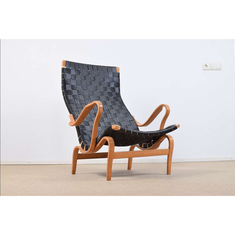 Black Pernilla Chair by Bruno Mathsson for Dux - 1950s