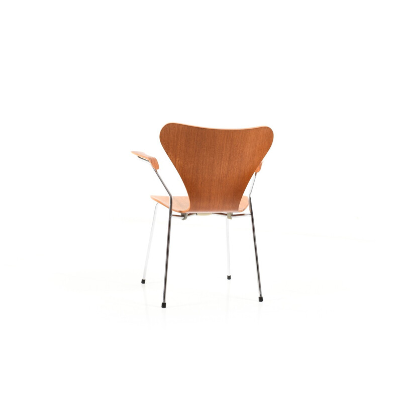 Vintage "Série 7" dining chair by Arne Jacobsen for Fritz Hansen - 1960s
