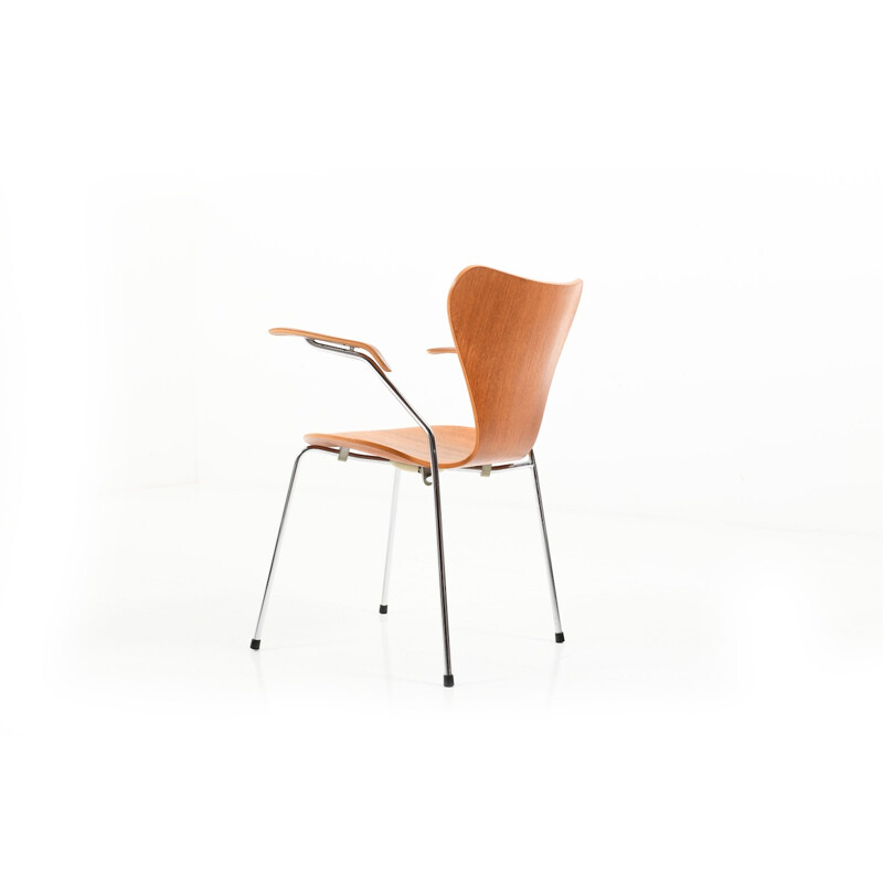 Vintage "Série 7" dining chair by Arne Jacobsen for Fritz Hansen - 1960s