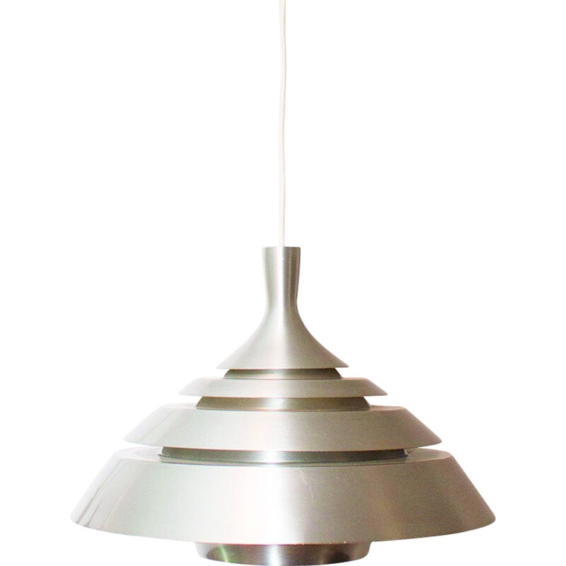 Vintage aluminum pendant lamp by Hans-Agne Jakobsson, Sweden 1960