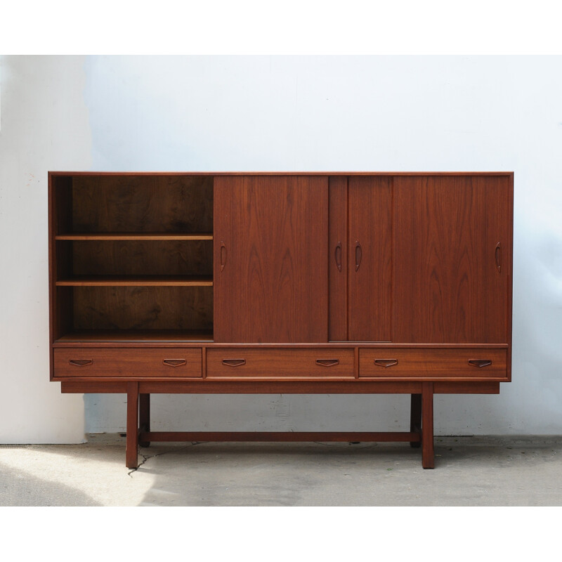 Vintage scandinavian highboard by Clausen & Son - 1960s