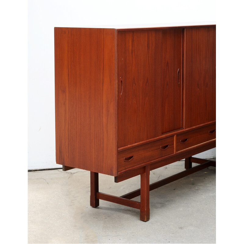 Vintage scandinavian highboard by Clausen & Son - 1960s