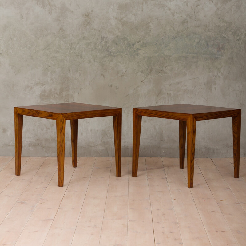 Set of 2 rosewood tables by Severin Hansen - 1950s