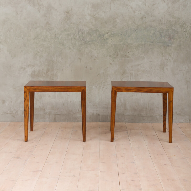 Set of 2 rosewood tables by Severin Hansen - 1950s