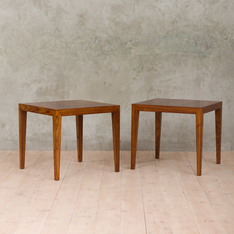 Set of 2 rosewood tables by Severin Hansen - 1950s