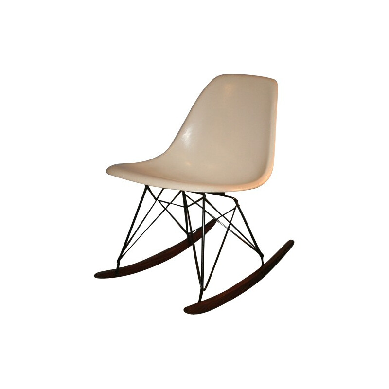 White RKR rocking chair, EAMES - 1960s