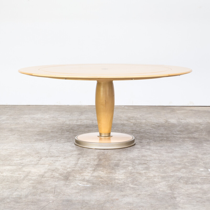 Vintage round dining table "isa"  by Chi Wing Lo for Giorgetti - 1990s