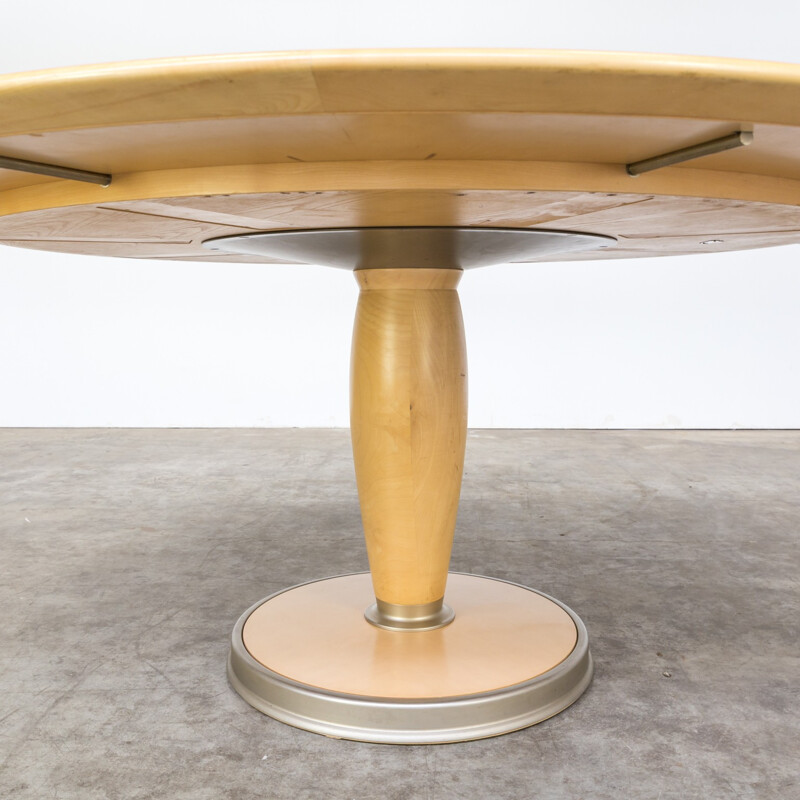 Vintage round dining table "isa"  by Chi Wing Lo for Giorgetti - 1990s