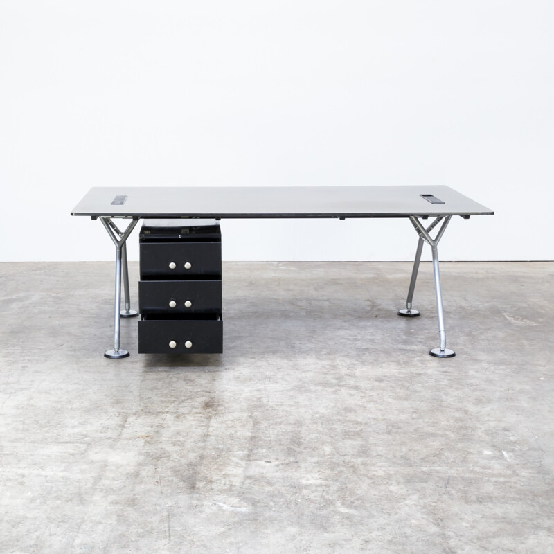 Vintage Office table by Norman Foster for Tecno - 1980s