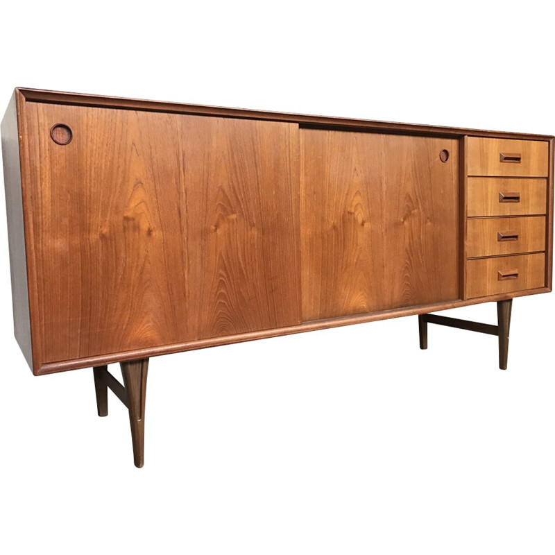 Scandinavian vintage teak sideboard - 1960s