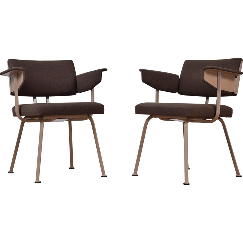 Set of 2 vintage scandinavian armchairs by Friso Kramer for Ahrend de Cirkel - 1974