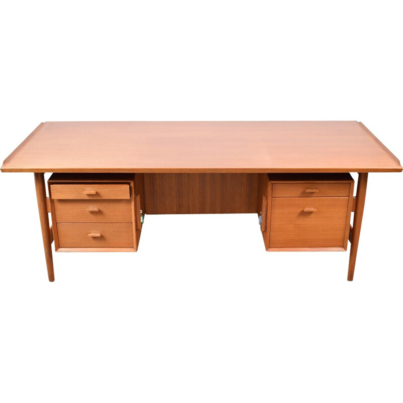 Vintage Teak Executive desk by Arne Vodder for Sibast - 1960s