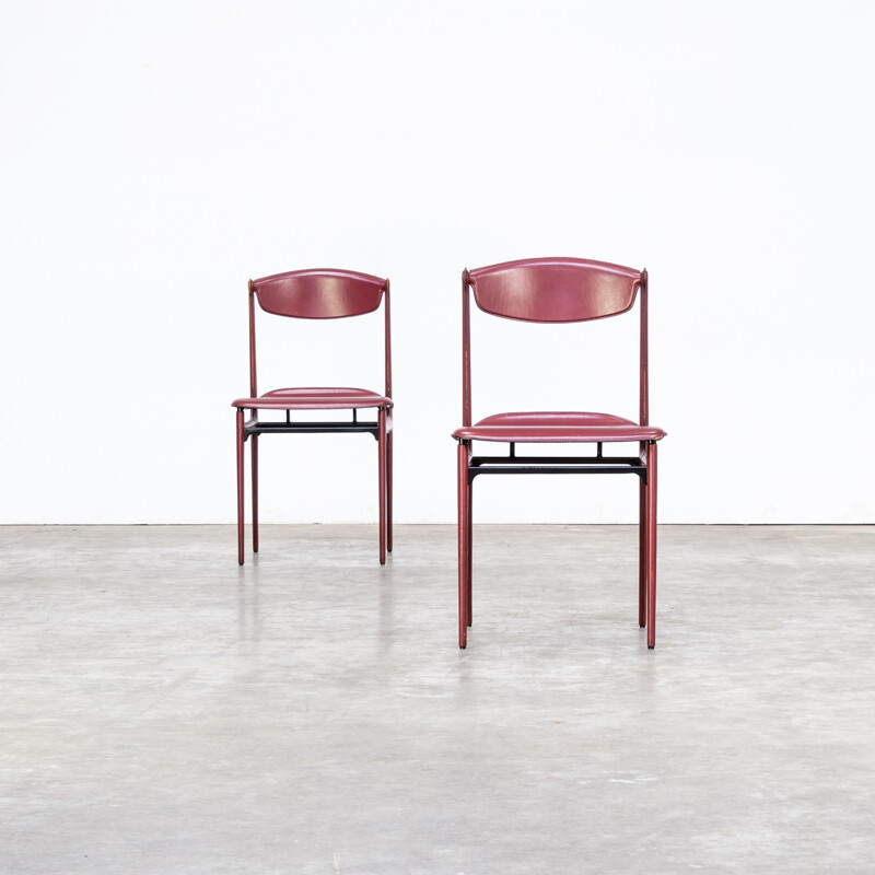 Set of 2 chairs by Tito Agnoli for Matteo Grassi - 1980s