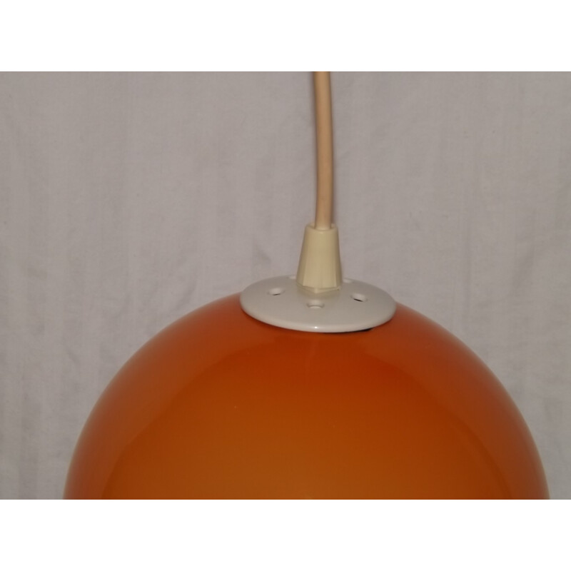 Vintage Hanging lamp Pop glass orange - 1960s