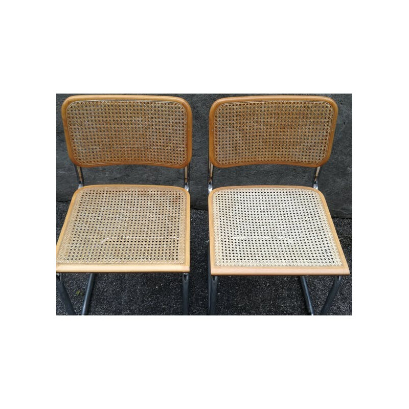 Vintage set of 2 "B32" chairs by Marcel Breuer - 1990s