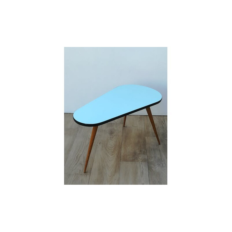 Table basse vintage aux pieds compas - 1960