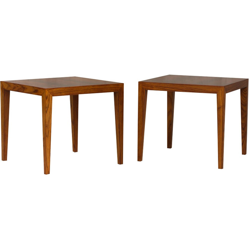 Set of 2 rosewood tables by Severin Hansen - 1950s