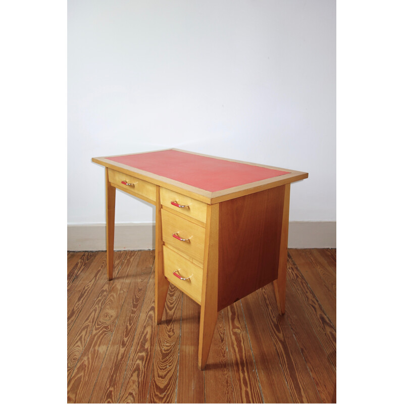 Vintage set of children's desk and chair - 1950s