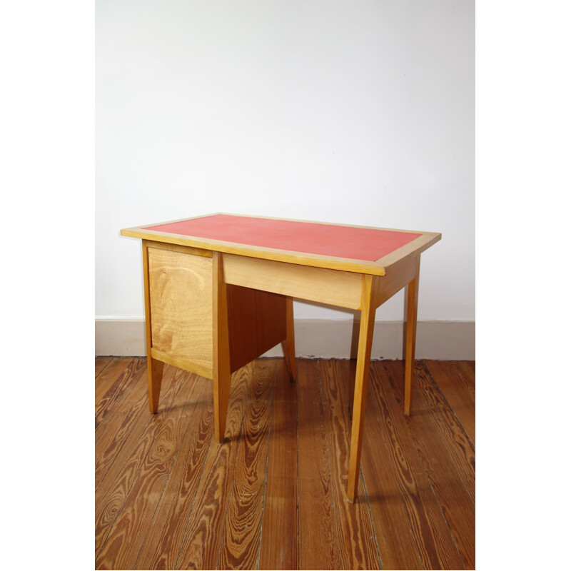 Vintage set of children's desk and chair - 1950s