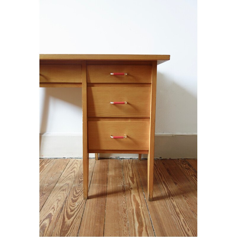 Vintage set of children's desk and chair - 1950s