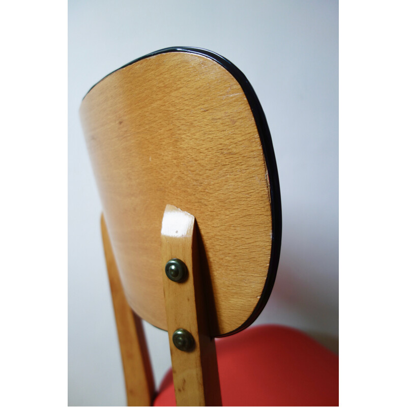 Vintage set of children's desk and chair - 1950s