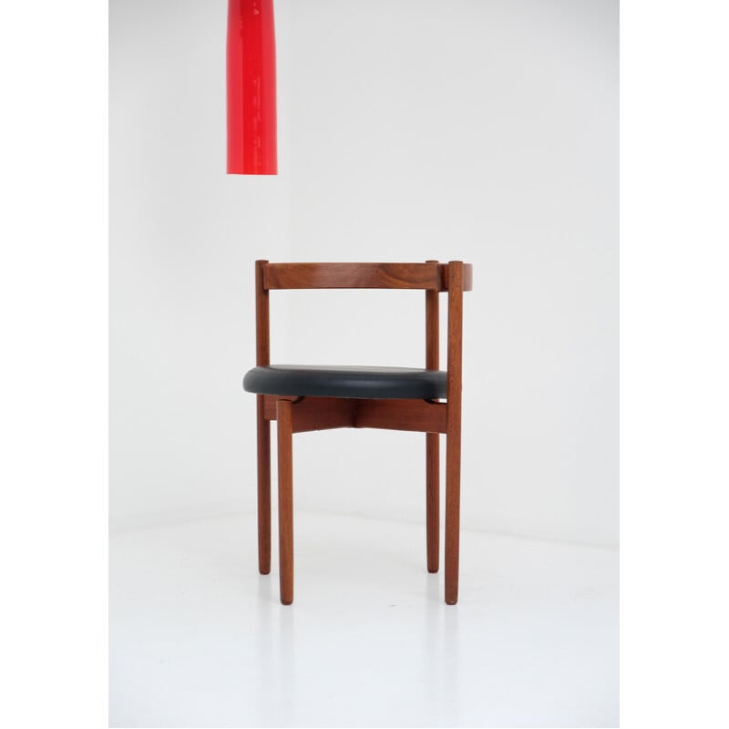 Danish Rosewood And Leather Chair by Hugo Franssen for Børge M. Søndergaard - 1964