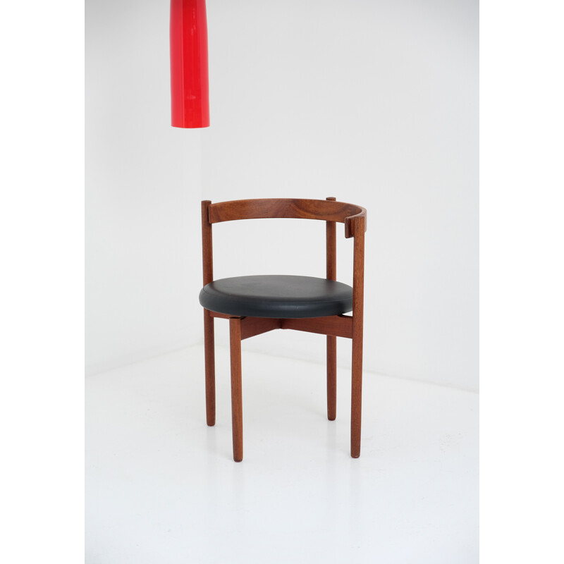 Danish Rosewood And Leather Chair by Hugo Franssen for Børge M. Søndergaard - 1964