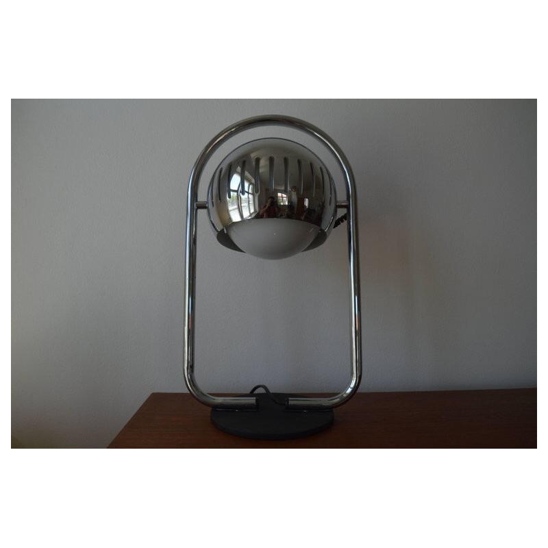 Lampe de table d'ère spatiale vintage, Italie 1970