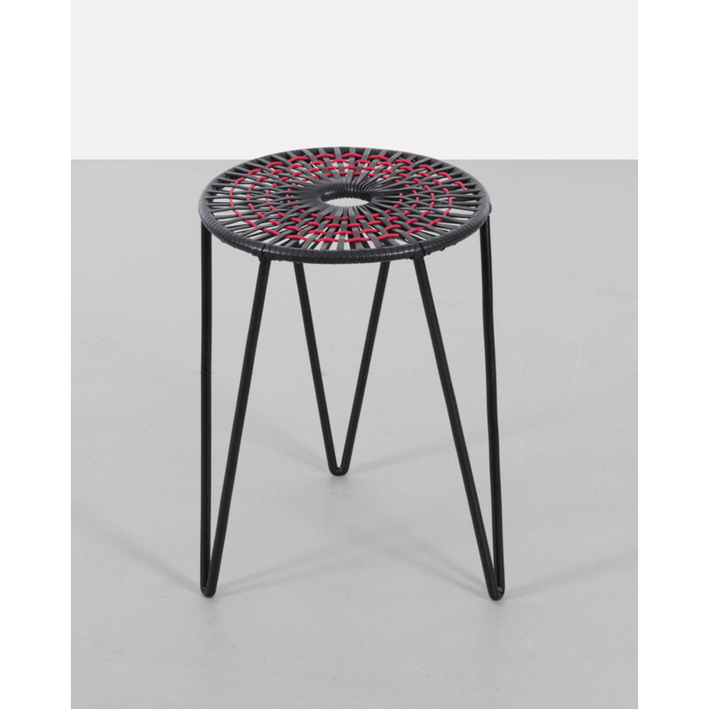 Vintage Circular stool from Eastern Europe - 1950s