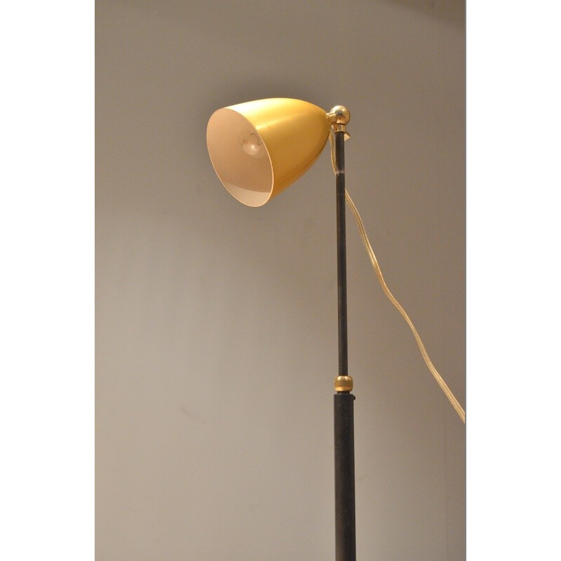 Lamp with 3 feets in metal and brass - 1950s