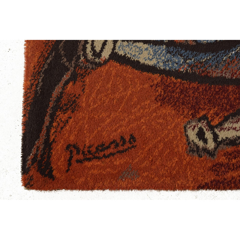 Vintage art rug by Pablo Picasso - 1990s