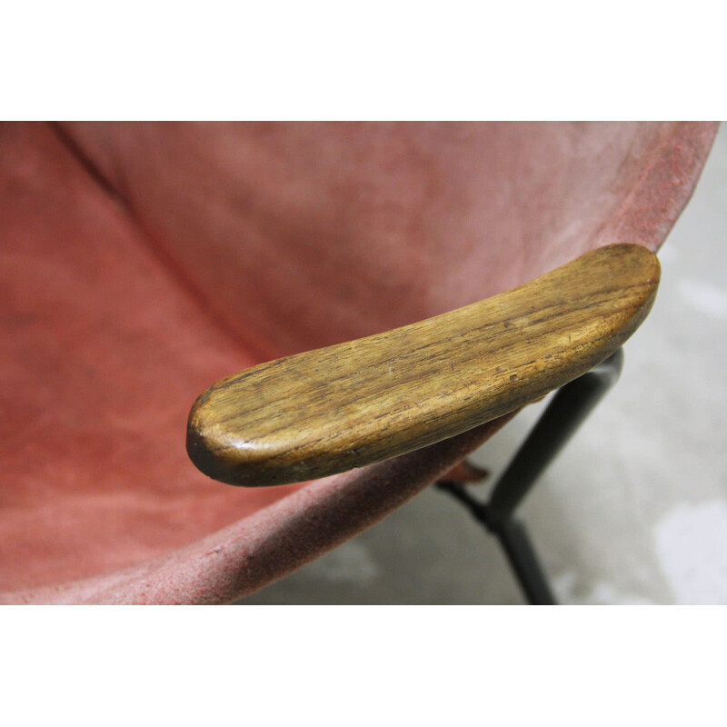 Chaise "Balloon" vintage par Hans Olsen pour Lea - 1950