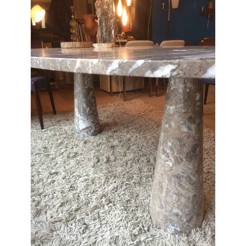 Vintage "Eros" marble table by Angelo Mangiarotti for Skipper - 1970s