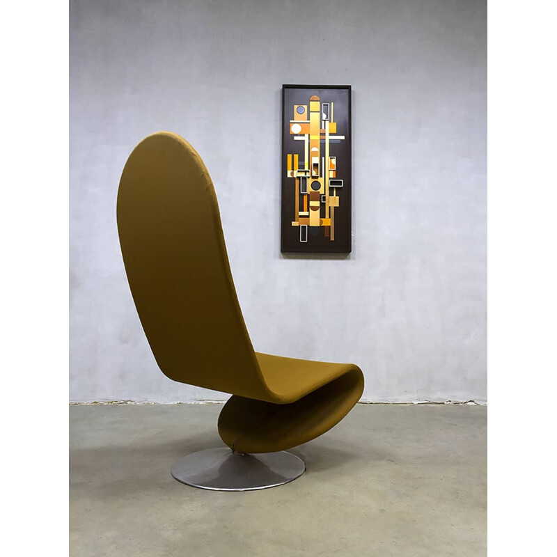 Vintage rocking chair by Verner Panton for Fritz Hansen - 1970s