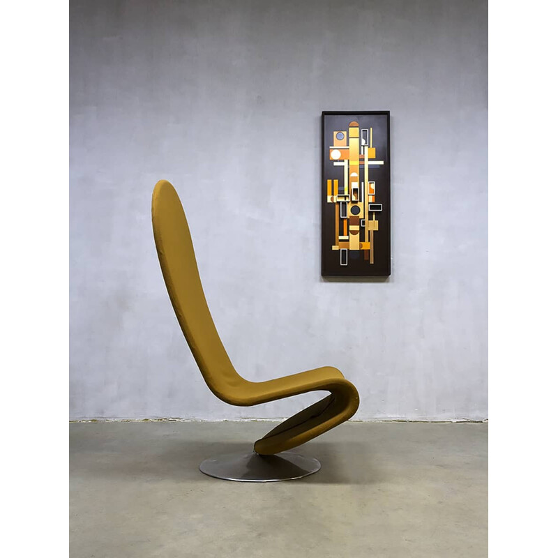 Vintage rocking chair by Verner Panton for Fritz Hansen - 1970s