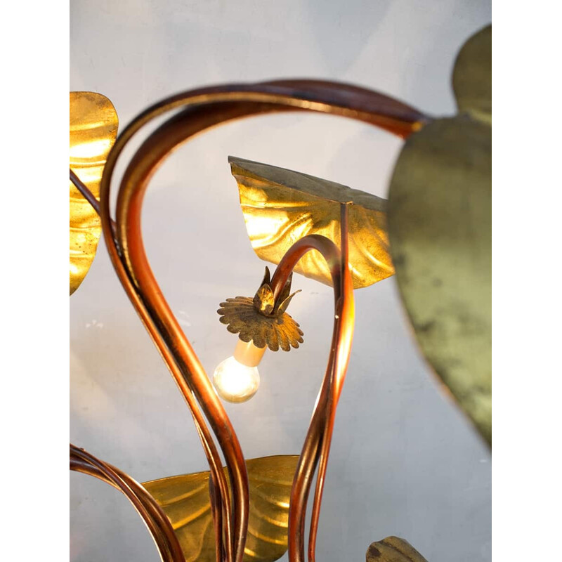 Vintage brass floor lamp - 1950s