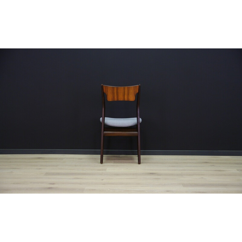 Suite de 6 chaises vintage en palissandre au design danois - 1960