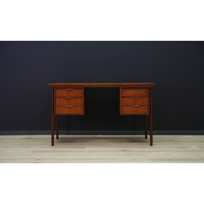 Vintage writing desk in teak - 1960s