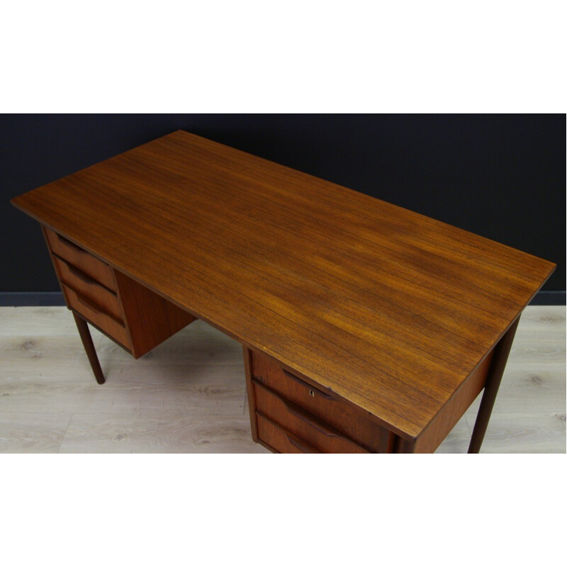 Vintage writing desk in teak - 1960s