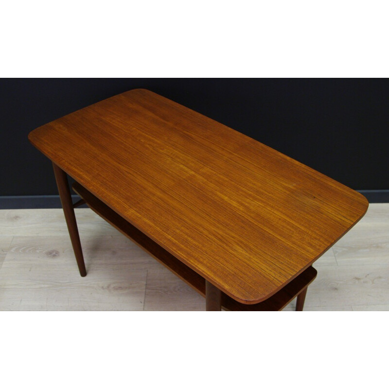 Table basse vintage danoise en teck - 1960