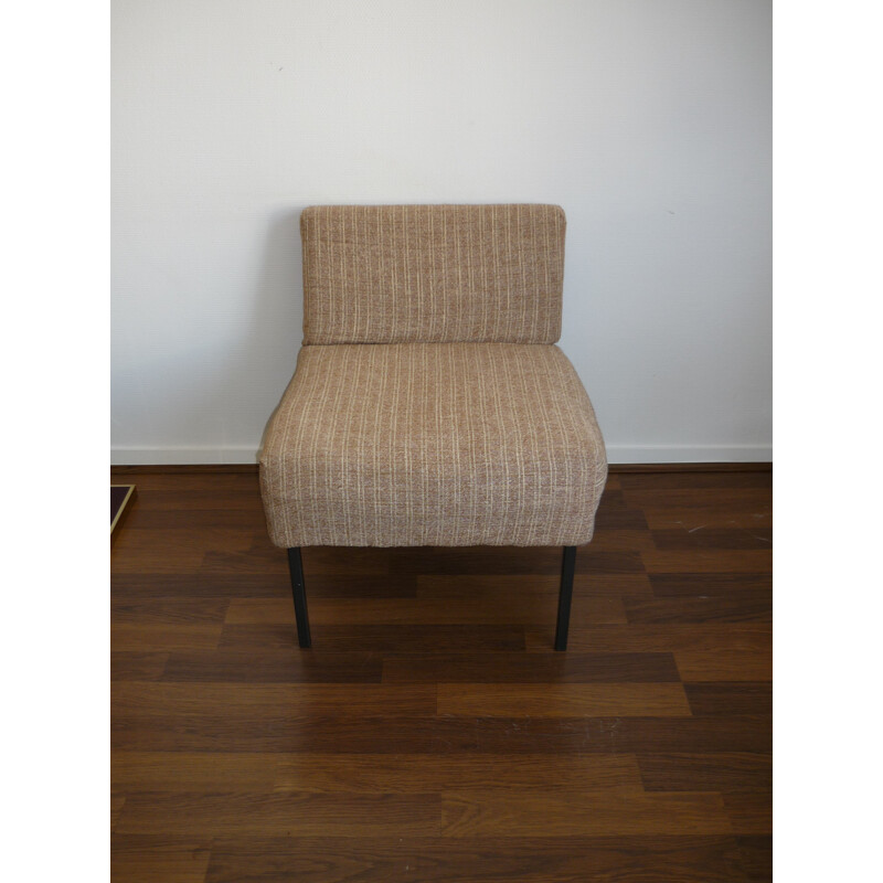 Vintage grey low chair - 1960s