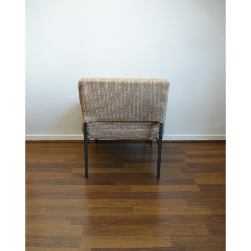 Vintage grey low chair - 1960s