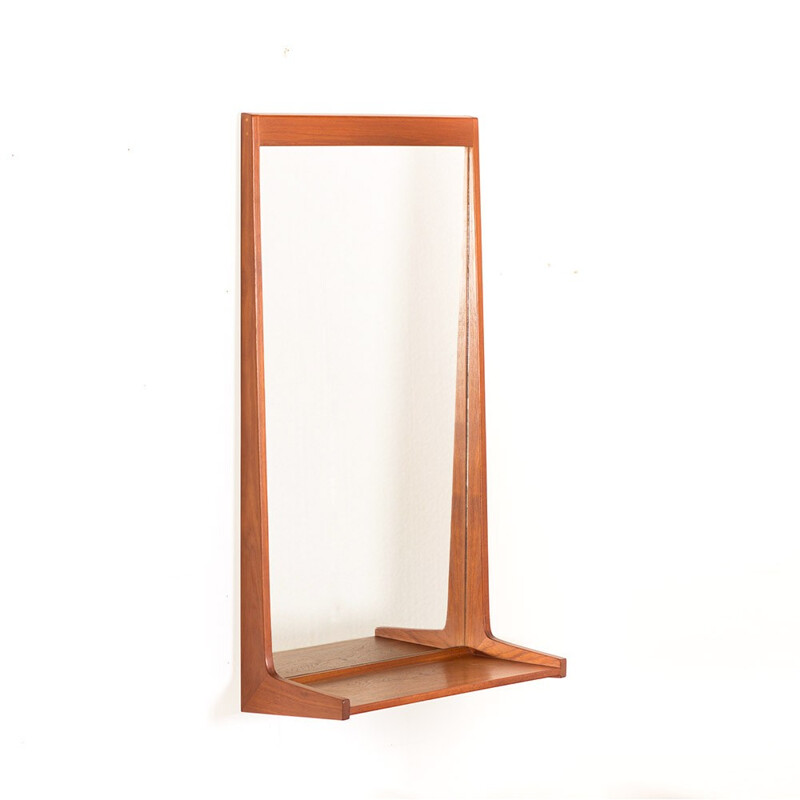 Vintage Danish teak mirror by Kai Kristiansen for Aksel Kjersgaard - 1960s