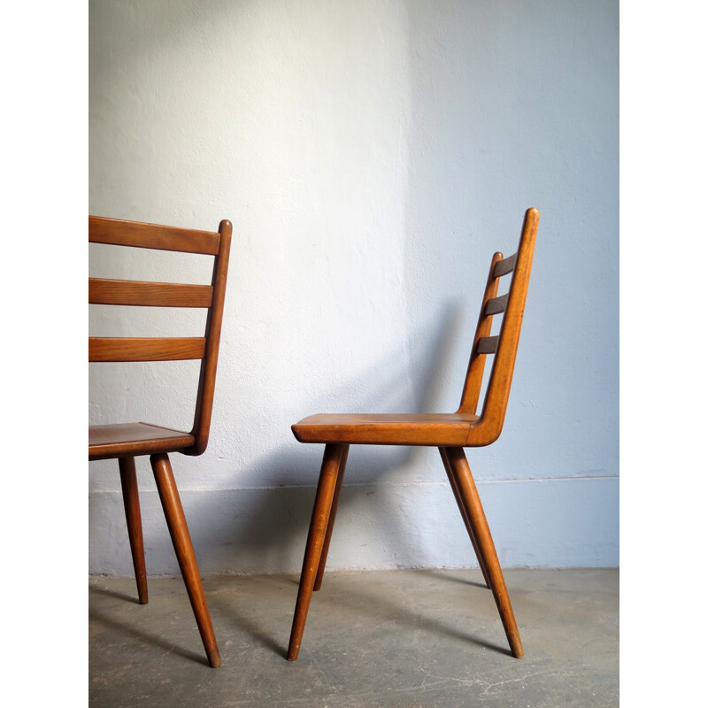 Vintage set of 4 Boomerang dining chairs - 1960s