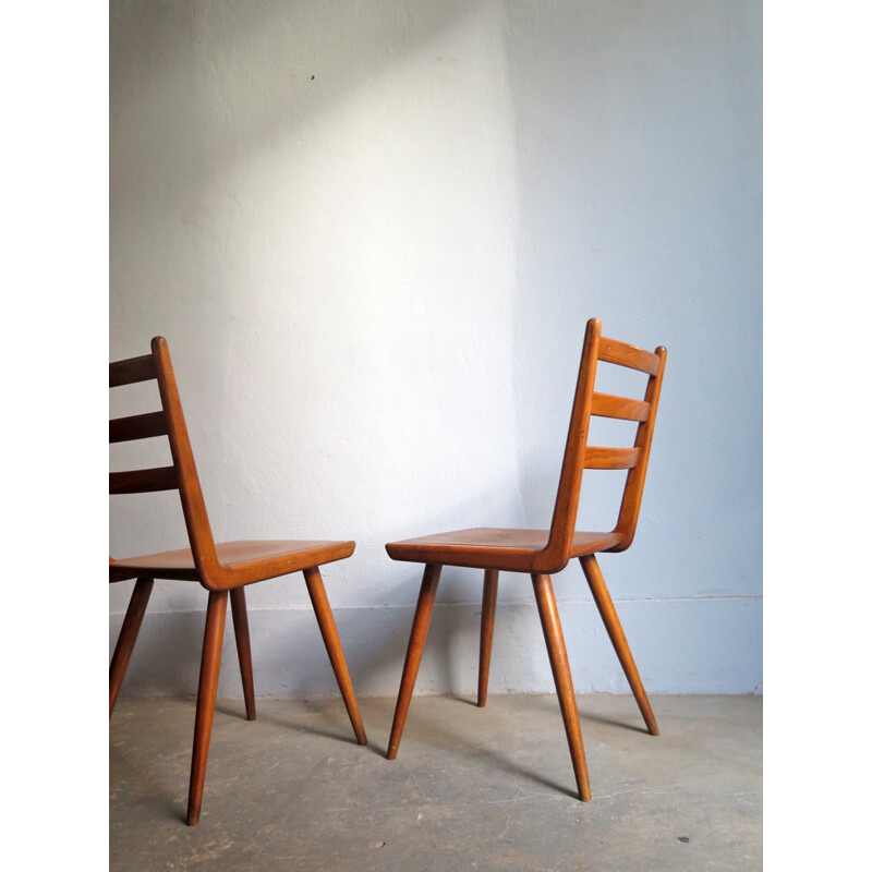 Vintage set of 4 Boomerang dining chairs - 1960s