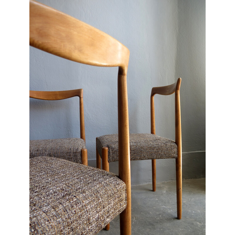 Vintage set of 4 German dining chairs - 1960s