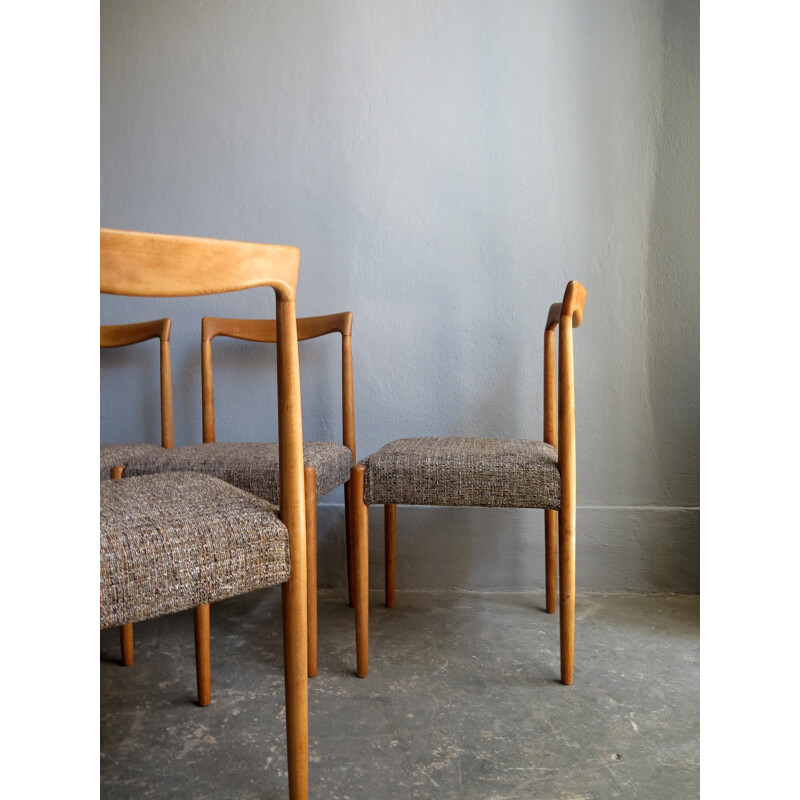 Vintage set of 4 German dining chairs - 1960s