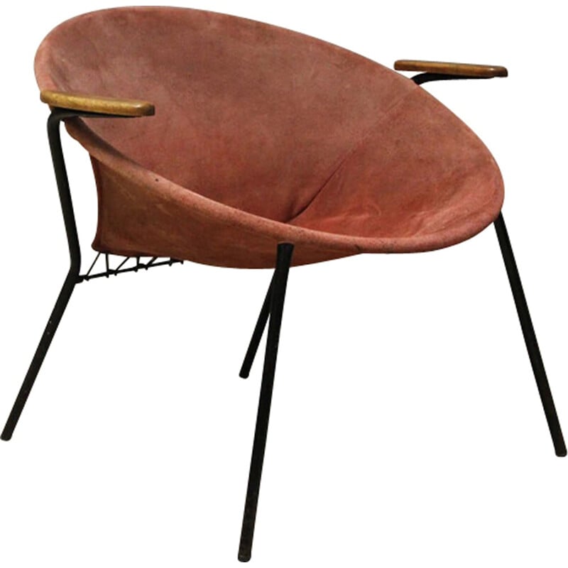 Vintage "Balloon" chair by Hans Olsen for Lea - 1950s