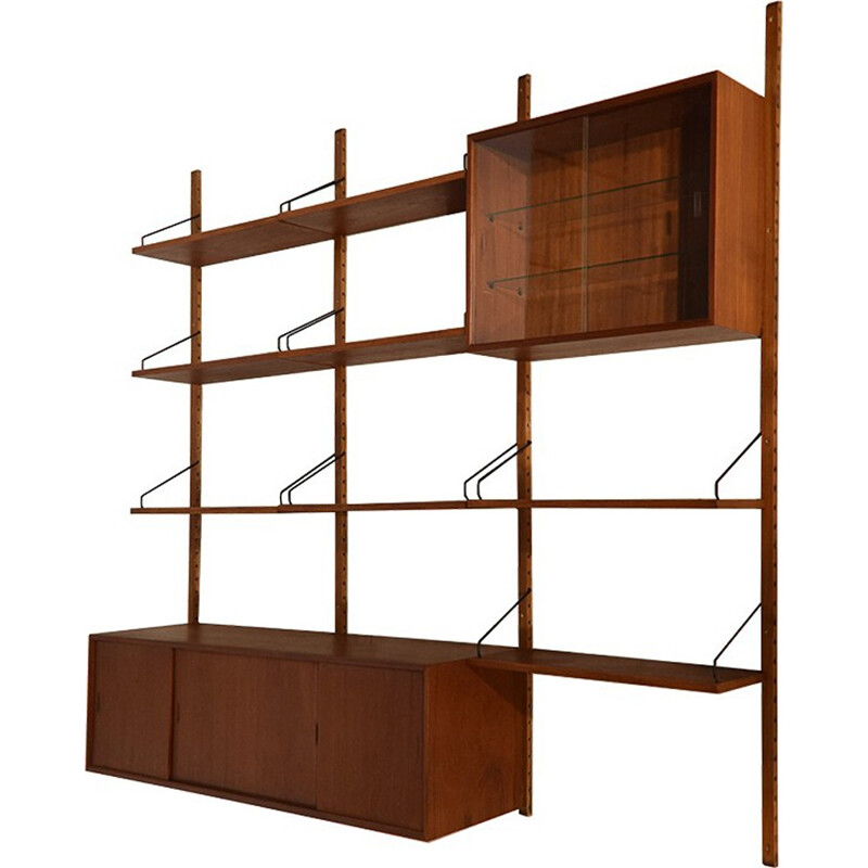 Vintage danish modular wall system by Poul Cadovius for Royal System - 1960s